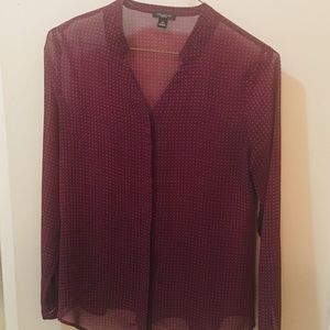 Ann Taylor Sheer Career Blouse